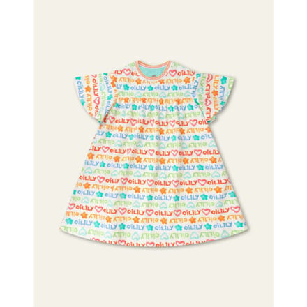 Oilily Djenda - Jurk - Meisjes - Wit - 122/7yr