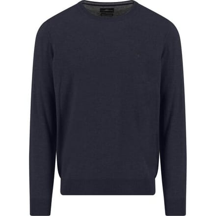 Fynch-Hatton Trui O-Neck Merino Cashmere Navy / male