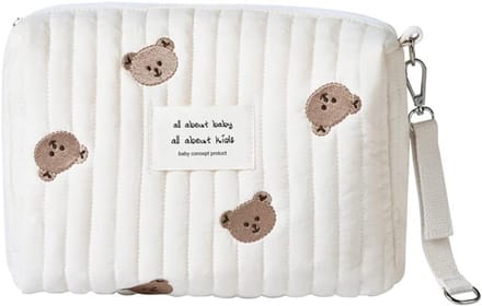 Compacte Luiertas Beige Universele Opbergtas voor Kinderwagen