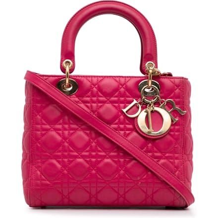 Lady Dior Handtas van Leder
