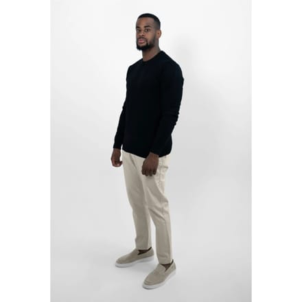 Vercate - Luxe Crewneck Pullover - Zwart - Regular Fit - Knit / Knitted Heren Sweater / Trui - Maat M