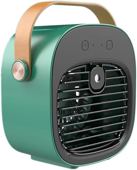 Mini Airco - Ventilator Koeler - Persoonlijke Koelte - Drie Snelheden - 1600 Gram - Geel
