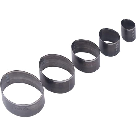 5 STuks Leer Stansmes Ei Vorm Ovaal 20‑60mm Pons Stansset 5 Verschillende Maten Koolstofstaal black