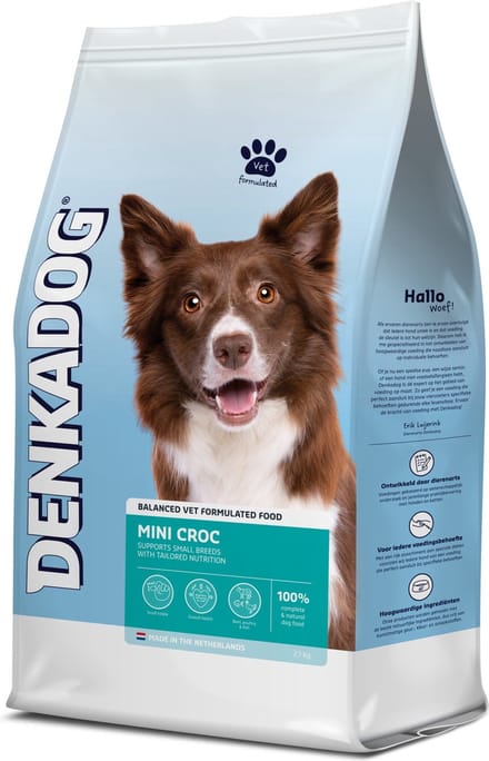 Denkadog Mini Croc - Hondenvoer - Rund Kip 2.5 kg