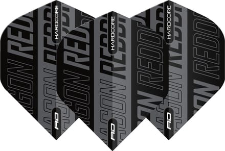 Red Dragon Hardcore XT Black & Grey Print - Dart Flights