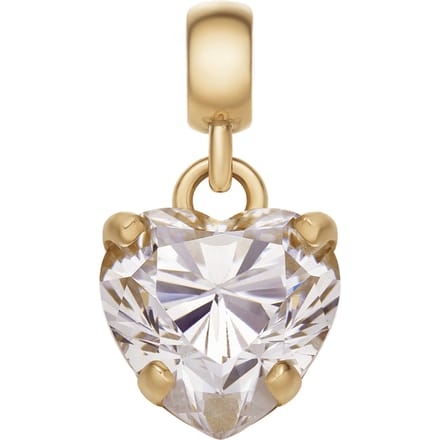 Daniel Wellington DW Charm Heart Crystal 12x6mm Gold/White