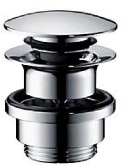 Hansgrohe- Push-open afvoerplug -1 1/4" - Gepolijst zwart chroom
