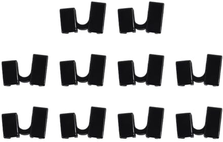 Dailygoods- Trainingshulpmiddelen 10 stuks - Herbruikbare Eetstokjeshulp - Zwart - Vlekbestendig - Duurzaam - Voor Beginners - Eetstokjes
