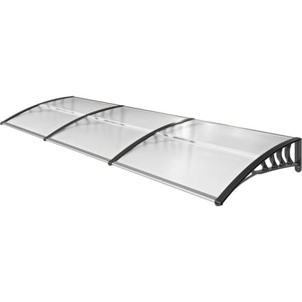 4goodz Deurluifel Afdak 90x295 cm - Overkapping polycarbonaat - Transparant