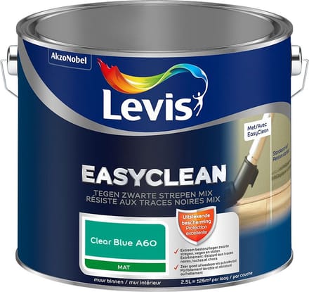 Levis - Easyclean Tegen Zwarte Strepen Mix - Clear Blue A60 - Mengverf - 2,5 L