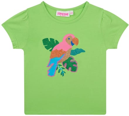Someone - Meisjes t-shirt - Maat 122 - Meisjes - Groen -