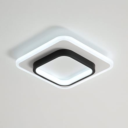 Goeco Plafondlamp - 24cm - Klein - LED - 20W - Vierkante - 2300LM - Dimbaar 3000K / 4500K / 6500K