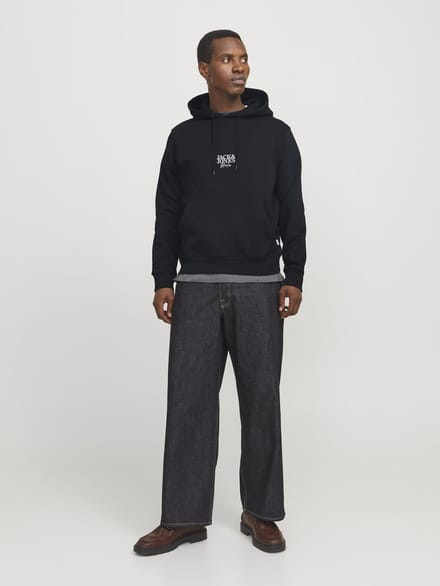 JACK&JONES - JJSTUDIOS LOGO SWEAT HOOD - Heren - Sweaters