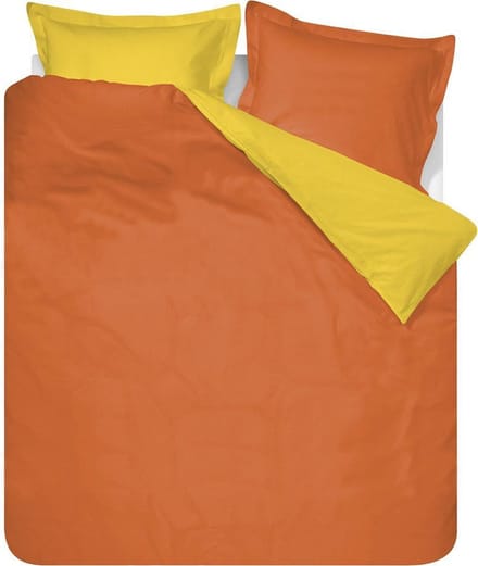 Dekbedovertrek Two Colours Amber/Geel 140 x 200/220 cm