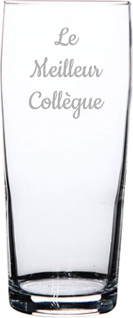 Bierfluitje gegraveerd - 19cl - Le Meilleur Collègue