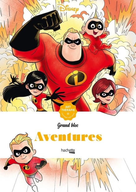 Disney Grand Bloc Aventures - hachette - Kleurboek voor volwassenen