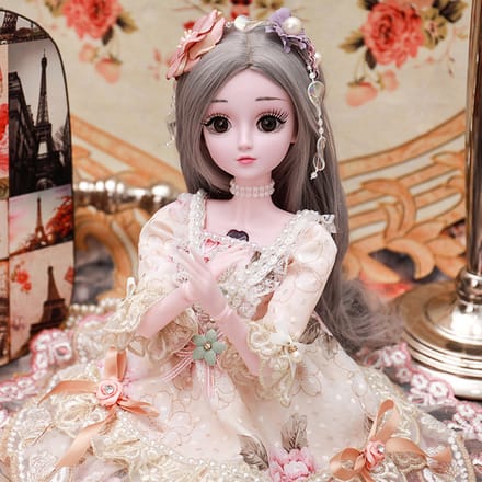 60 cm/Grote Collector's Edition Prinses ModePop/Meisje Simulatie Set Eiffel