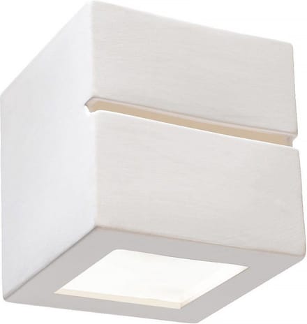 Wandlamp Leo Line E27 gips wit
