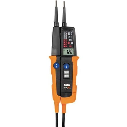 HT Instruments HT10 Tweepolige spanningstester CAT III 1000 V, CAT IV 600 V Akoestisch, Staafdiagram, LCD, LED