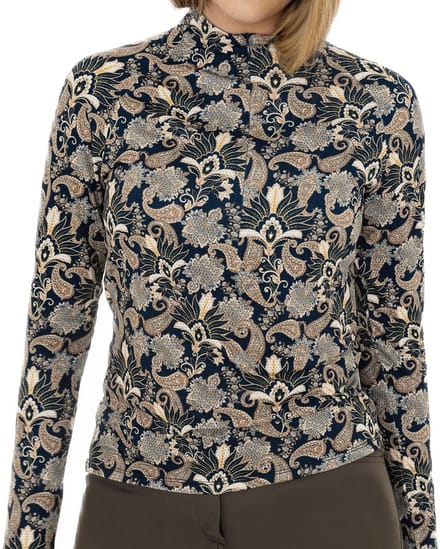 Func Factory dames Longsleeve Mesh dark paisley maat M