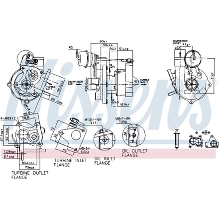 Supercharger, drukvulling NISSENS 93073