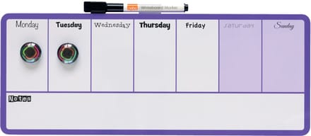 nobo weekplanner, (B)360 x (H)140 mm, violet