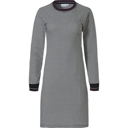 Pastunette Maat 38 Pied de Poule Vrouwen Nachthemd - Black