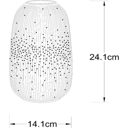 Lucide FLORES - Tafellamp - Ø 14,1 cm - 1xE14 - Wit - Japandi