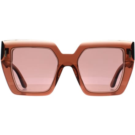 Calvin Klein Vierkant Dames Transparant Donkerbruin Bourgondië CK23502S