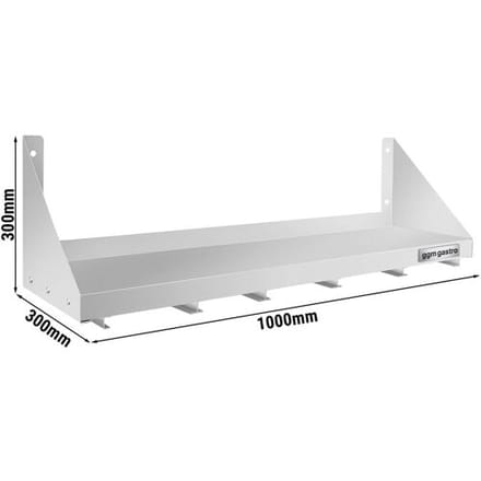 GGM Gastro RVS wandplank - 1000x300mm