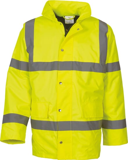 YOKO- JACKET - REFLECTIEF - REGENJAS - VEILIGHEIDSJAS - MET CAPUCHON - MEDIUM