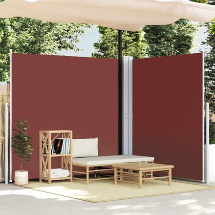 vidaXL - Windscherm - uittrekbaar - 200x600 - cm - bruin
