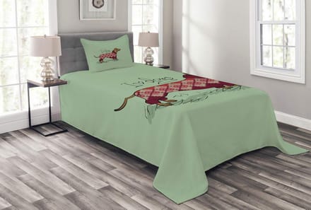 ABAKUHAUS bedsprei-set – 170x220 – pistachegroen