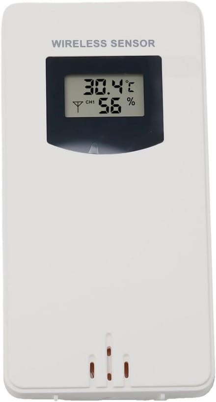Draadloze Buiten Sensor voor Weerstation - Temperatuur en Vochtigheid Wandmontage