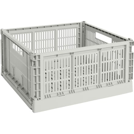 HAY Kleur Krat Mand Groot Vierkant - HAYCrateGrey