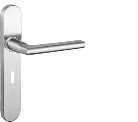 Lavuzo deurkruk Teramo RVS met afgerond schild SL56 | Per set | Deurklink met schild