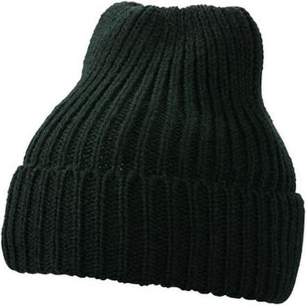 Myrtle Beach - Unisex Warm Gebreide Muts (Zwart)