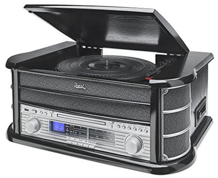 Nostalgisch Compact Muziekcentrum met Vinylplatenspeler en USB Digitalisering