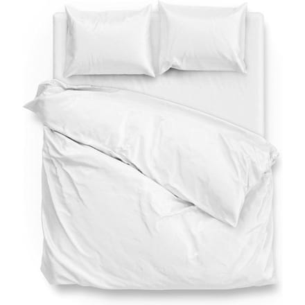 ZoHome Satinado Dekbedovertrek - Tweepersoons - 200x200/220 cm - White