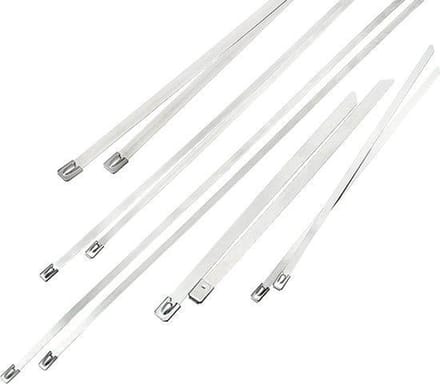 Metalen RVS Tie Wrap - 4,6 x 100 mm - 100 stuks