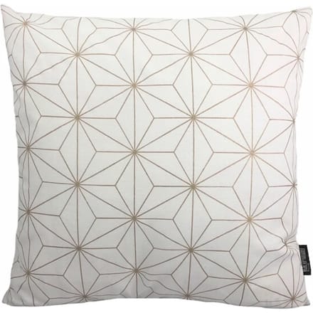 Gek op kussens! Sierkussen nadal white/gold | 45 x 45 cm | katoen/polyester