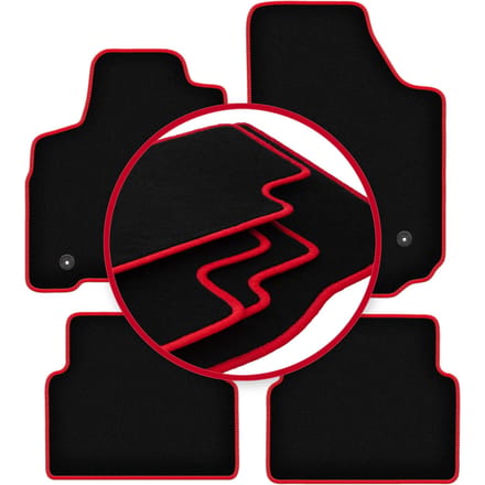CARLUX-RED automatten voor: Opel Meriva A minivan (2002-2010)