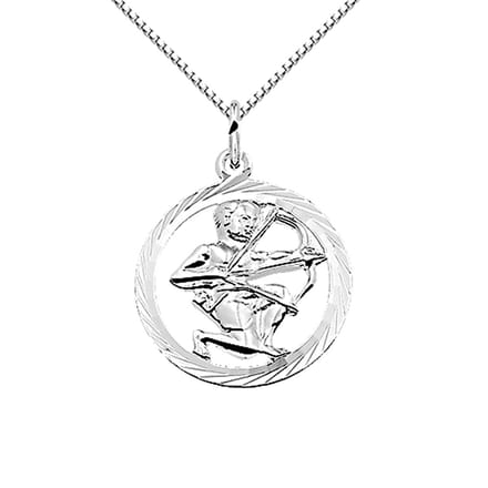 Montebello Ketting Boogschutter - 925 Zilver Gerhodineerd - Horoscoop - Ø16mm - 45cm