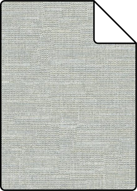 Proefstaal Origin Wallcoverings behang linnenstructuur blauw grijs - 26.5 x 21 cm - 347639-S
