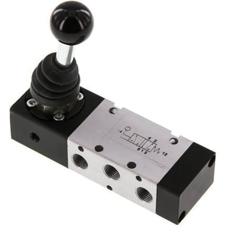 5/2 G1/8'' Handbediend Hefboom Ventiel Ventiel -0.95-10bar/-13.2-140psi