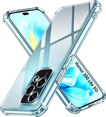 Hoesje voor Honor 200 Lite 5G backcover Shockproof siliconen Transparant