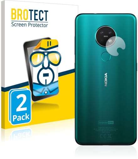 BROTECT - Screenprotector voor Nokia 7.2 (ALLEEN Camera Lens) - Folie Beschermfolie transparant 2 Stuks