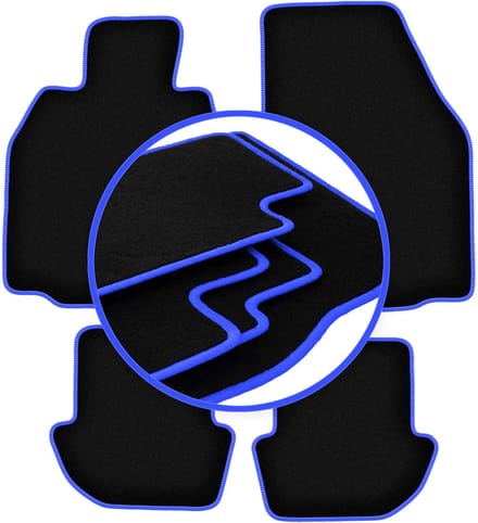CARLUX-BLUE automatten voor: Porsche 911 (type 997) cabro, coupé, targa (2002-2012)