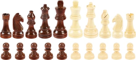 Shagam - Schaakstukken Hout - Magnetisch - Staunton - Speelstukken - Schaken - 75 mm