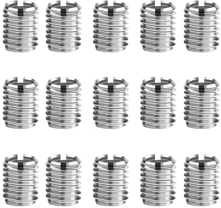 15x Schroefdraad Reparatie Bussen RVS Zelf Tappend M6 naar M8